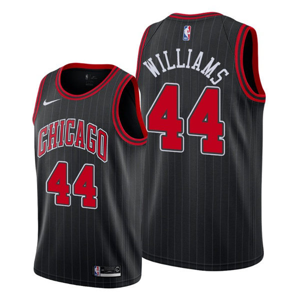 Mens Chicago Bulls #44 Patrick Williams Nike Black Statement Edition Jersey