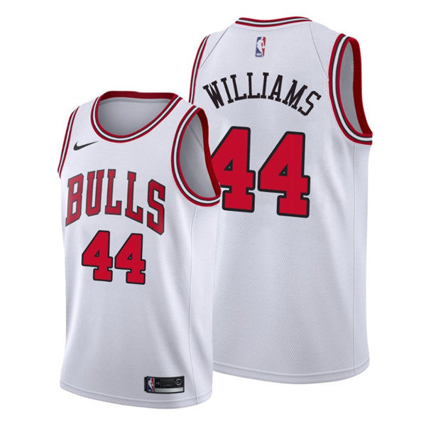 Mens Chicago Bulls #44 Patrick Williams Nike White Association Edition Jersey