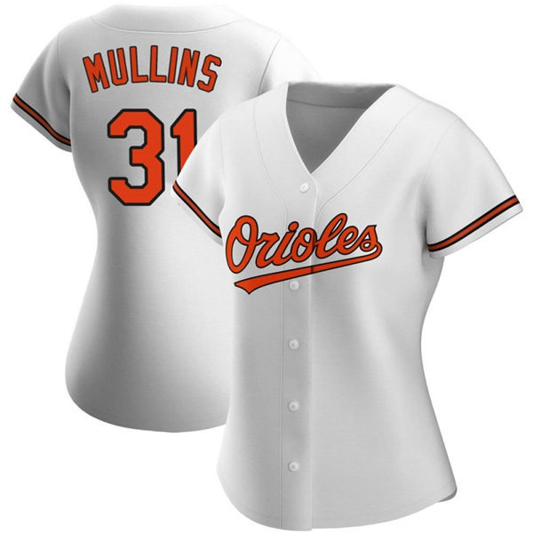 Womens Baltimore Orioles #31 Cedric Mullins Nike Home White Jersey