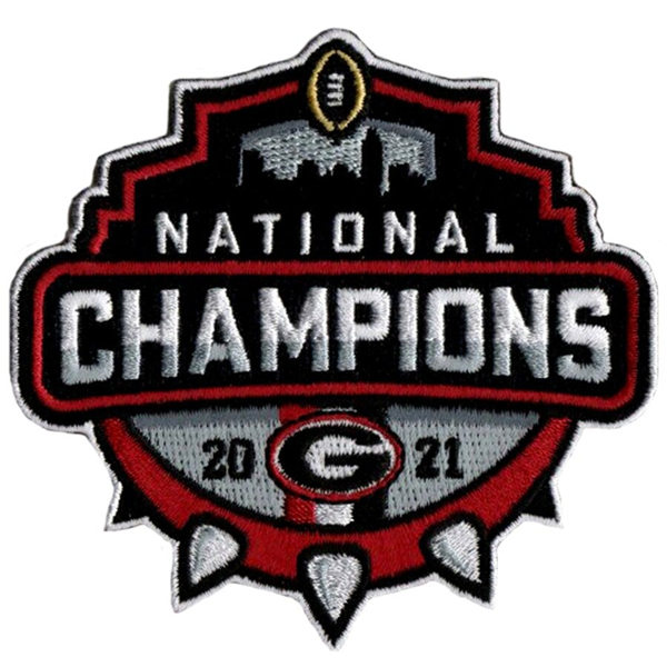 Embroidery Georgia Bulldogs 2021 College Football National Champions Jersey Patch