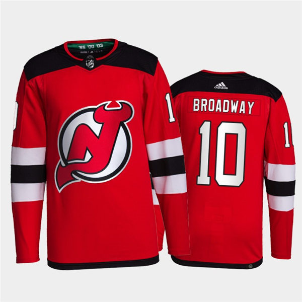 Mens New Jersey Devils #10 Jimmy Hayes Honor Stitched Adidas Home Red Jersey 