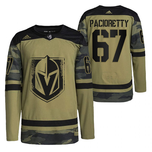 Mens Vegas Golden Knights #67 Max Pacioretty Camo Canadian Armed Force 2021 CAF Night Jersey
