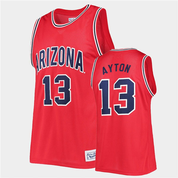 Mens Arizona Wildcats #13 Deandre Ayton Red Retro Commemorative Classic Original Basketball Jersey