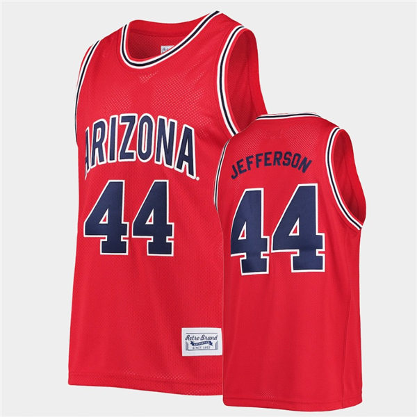 Mens Arizona Wildcats #44 Richard Jefferson Red Retro Commemorative Classic Original Basketball Jersey