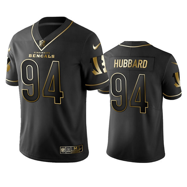 Men's Cincinnati Bengals #94 Sam Hubbard Nike Black Golden Edition Vapor Limited Jersey