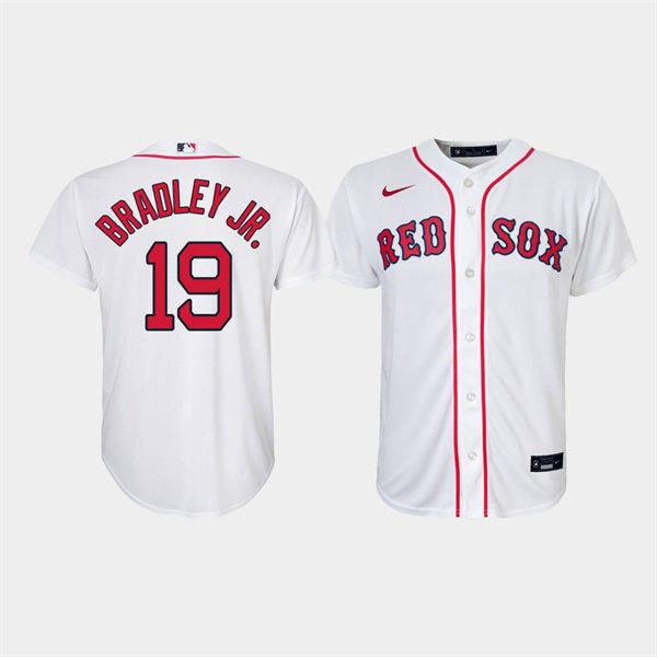 Youth Boston Red Sox #19 Jackie Bradley Jr. White Nike Home Jersey
