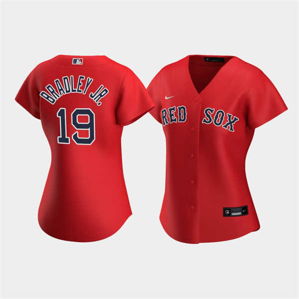 Women's Boston Red Sox #19 Jackie Bradley Jr. Nike Red Alternate Cool Base Jersey