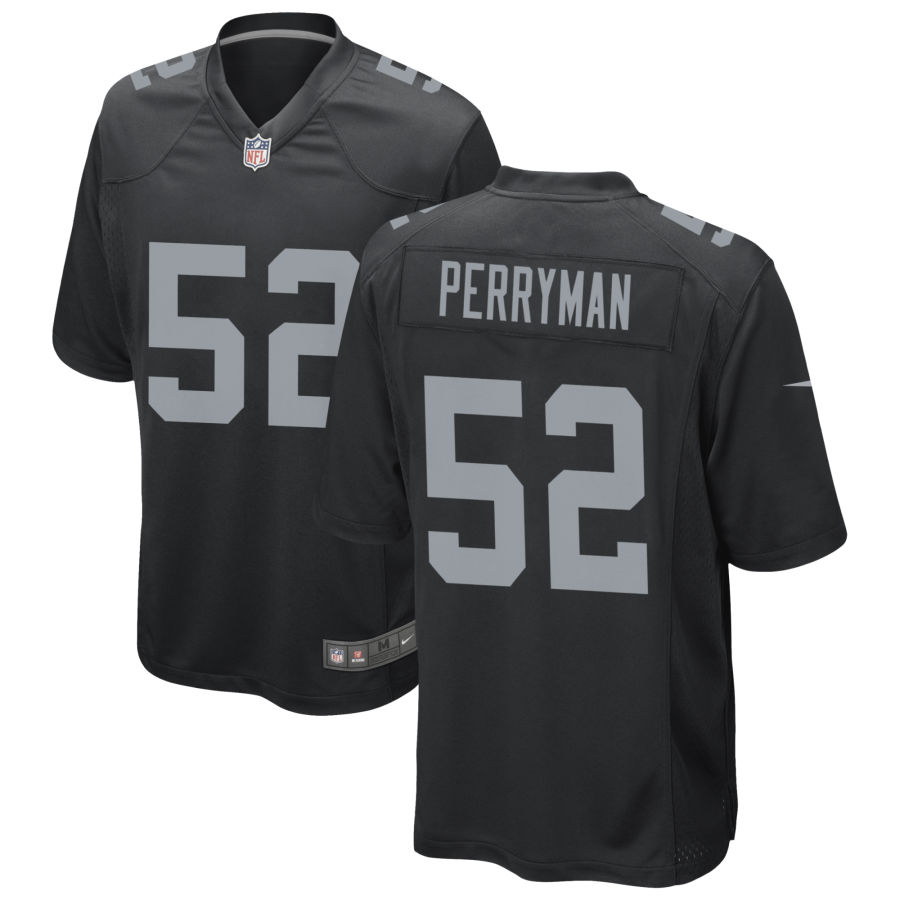 Men's Las Vegas Raiders #52 Denzel Perryman Nike Black Vapor Limited Jersey