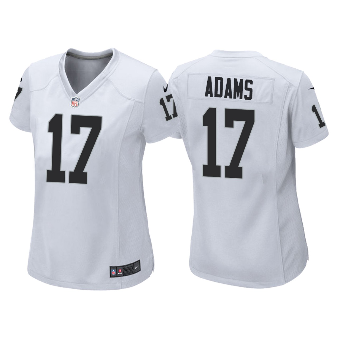 Women's Las Vegas Raiders #17 Davante Adams Nike White Limited Jersey