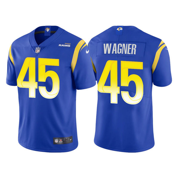 Mens Los Angeles Rams #45 Bobby Wagner Nike Royal Vapor Limited Jersey