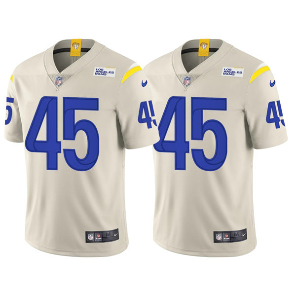 Mens Los Angeles Rams #45 Bobby Wagner Nike Bone Vapor Limited Jersey