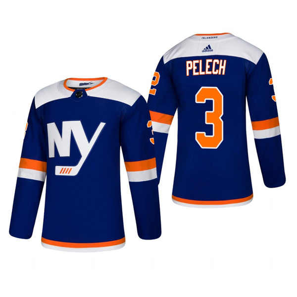 Men's New York Islanders #3 Adam Pelech adidas Blue Alternate Jersey