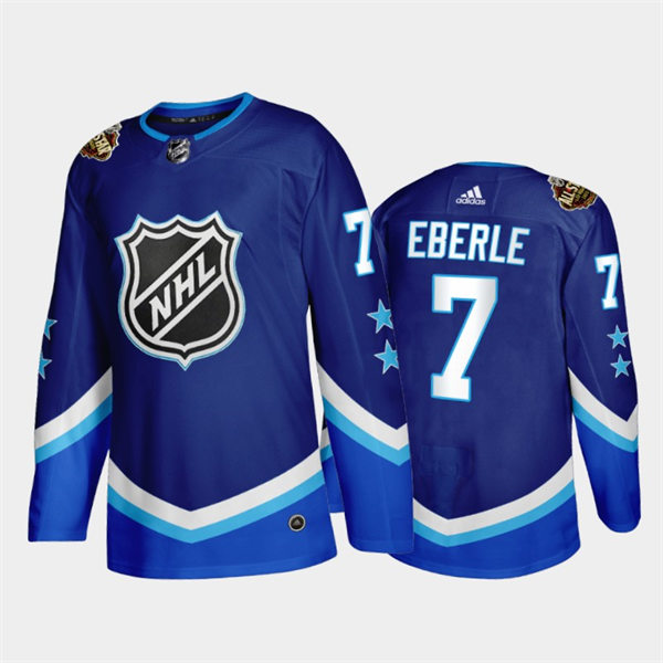 Men's Seattle Kraken #7 Jordan Eberle Blue Western 2022 NHL All-Star Jersey