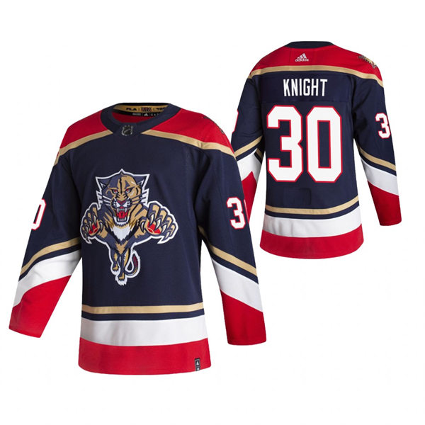 Men's Florida Panthers #30 Spencer Knight adidas Navy 3RD Hockey Player Jersey
