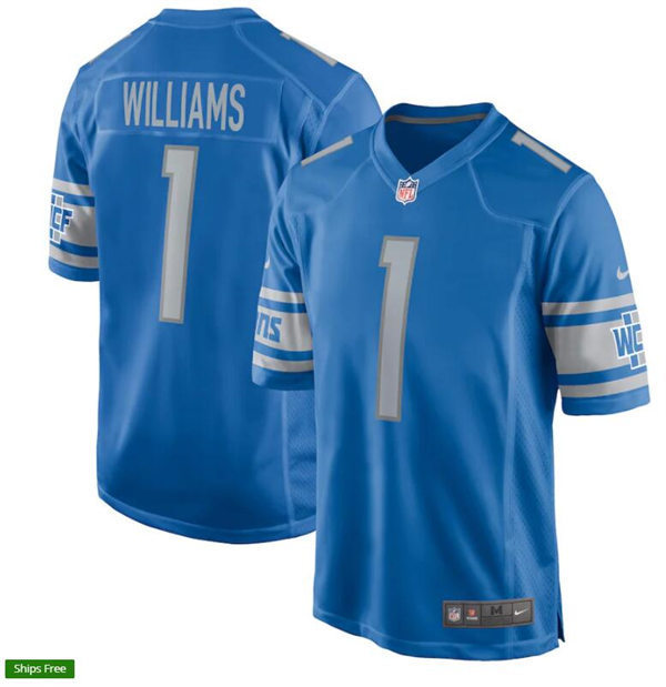 Men's Detroit Lions Jameson Williams Nike Blue Vapor Untouchable Limited Jersey