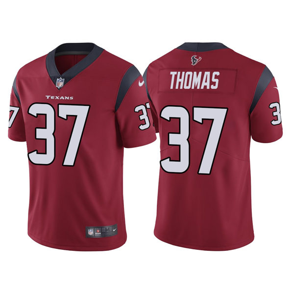 Mens Houston Texans #37 Tavierre Thomas Nike Red Alternate Vapor Limited Player Jersey