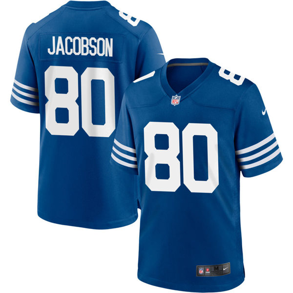 Mens Indianapolis Colts #80 Michael Jacobson Nike Royal Alternate Retro Vapor Limited Jersey