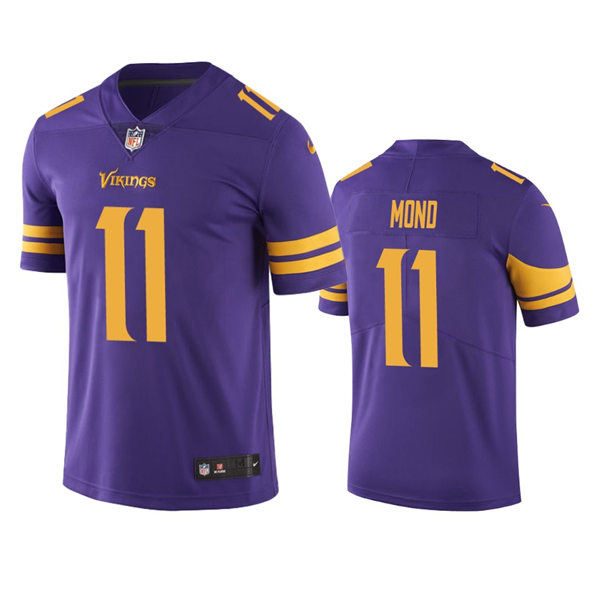 Men's Minnesota Vikings #11 Kellen Mond Nike Purple Color Rush Vapor Untouchable Limited Jersey