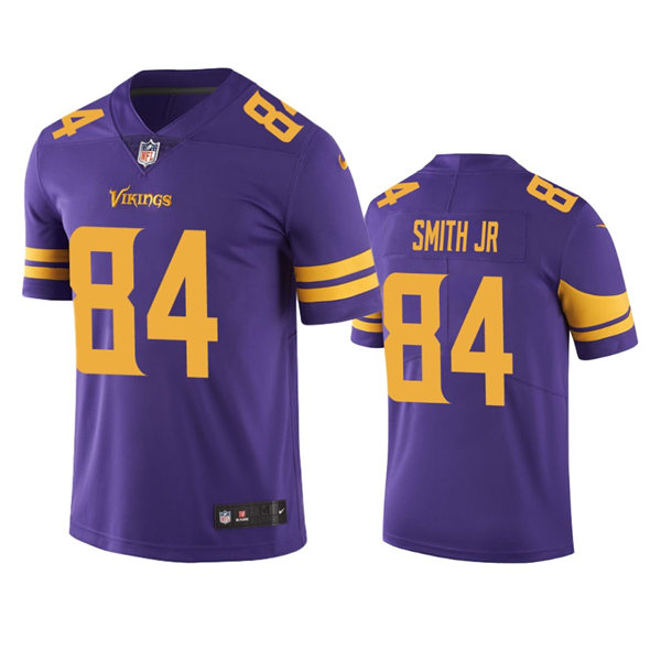 Men's Minnesota Vikings #84 Irv Smith Jr.  Nike Purple Color Rush Vapor Untouchable Limited Jersey