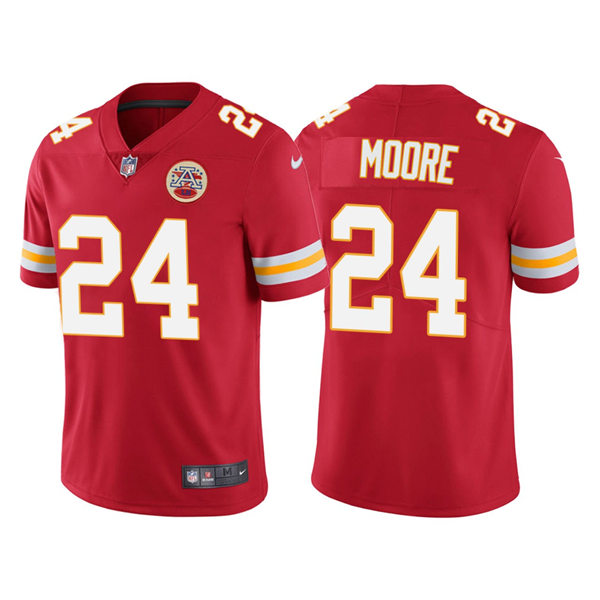 Men's Kansas City Chiefs #24 Skyy Moore Nike Red Vapor Untouchable Limited Jersey