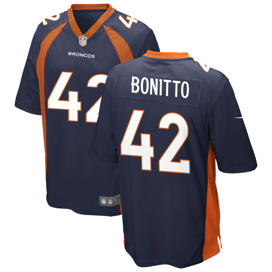 Youth Denver Broncos #42 Nik Bonitto Nike Navy Limited Player Jersey