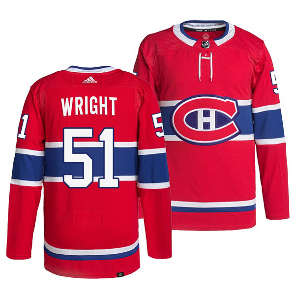 Men's Montreal Canadiens #51 Shane Wright adidas Home Red Jersey