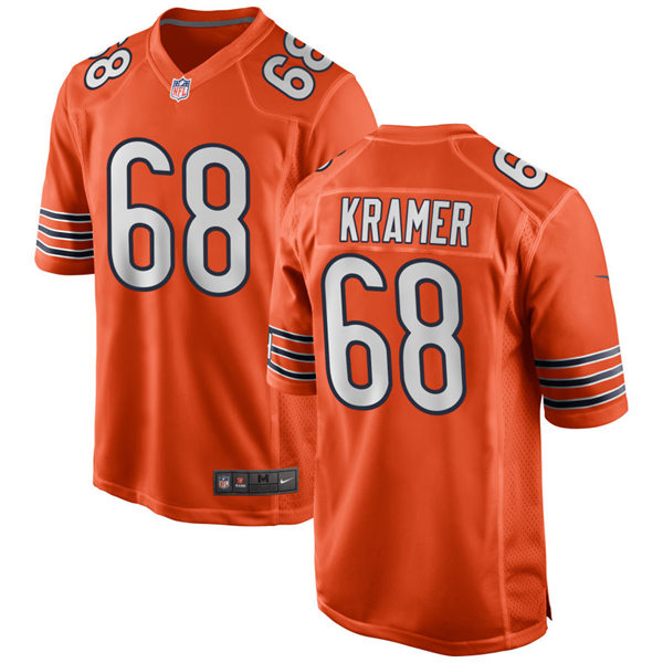 Mens Chicago Bears #68 Doug Kramer Nike Orange Alternate Untouchable Limited Jersey