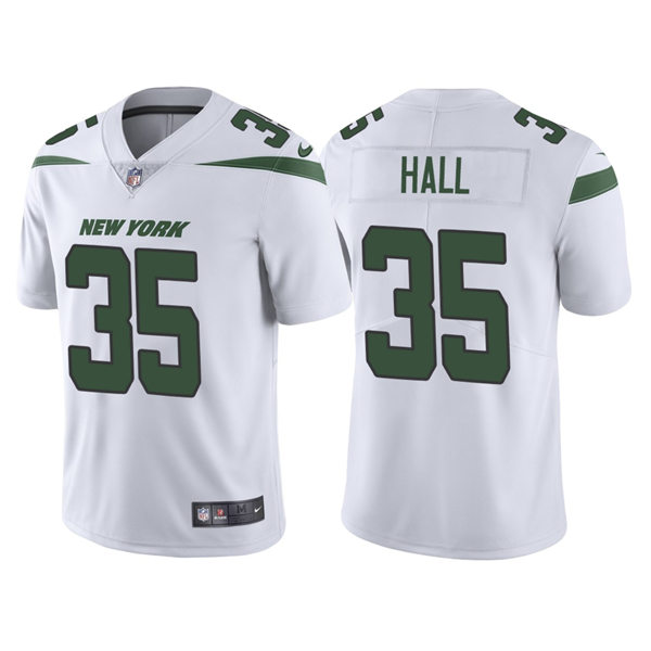 Men's New York Jets #35 Breece Hall Nike White Vapor Limited Jersey