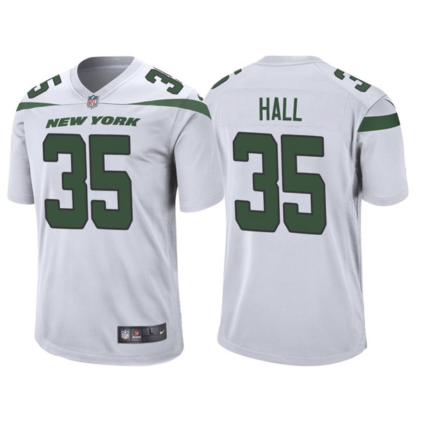 Youth New York Jets #35 Breece Hall Nike White Vapor Limited Jersey