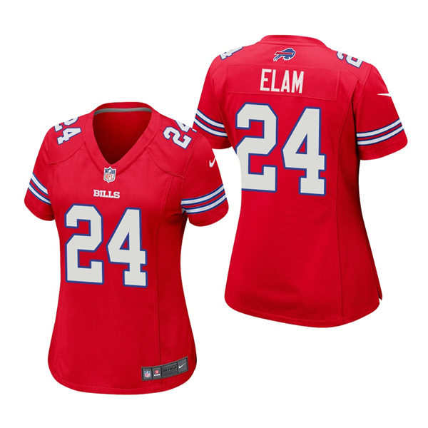 Womens Buffalo Bills #24 Kaiir Elam Nike Red Color Rush Limited Jersey