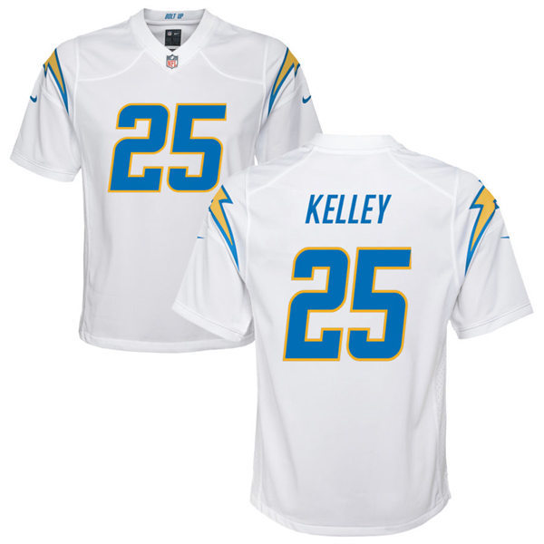 Youth Los Angeles Chargers #25 Joshua Kelley Nike White Limited Jersey