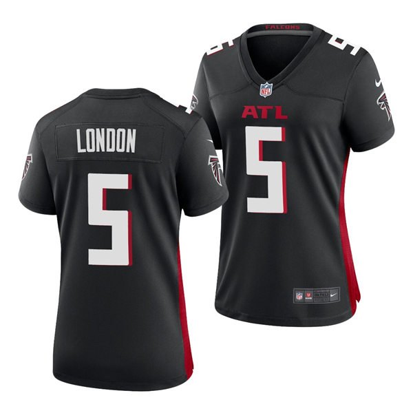 Womens Atlanta Falcons #5 Drake London Nike Black Limited Jersey