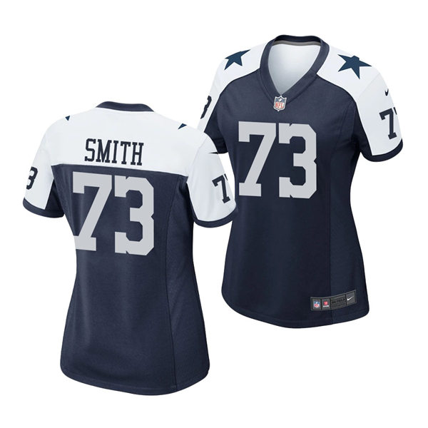 Womens Dallas Cowboys #73 Tyler Smith Nike Navy Alternate Limited Jersey