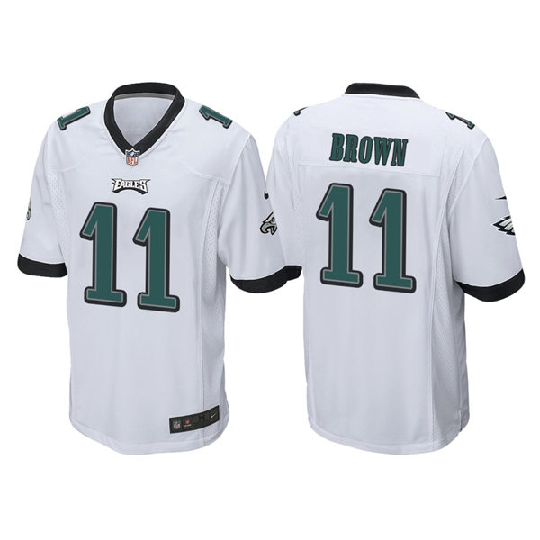 Youth Philadelphia Eagles #11 A.J. Brown Nike White Limited Jersey