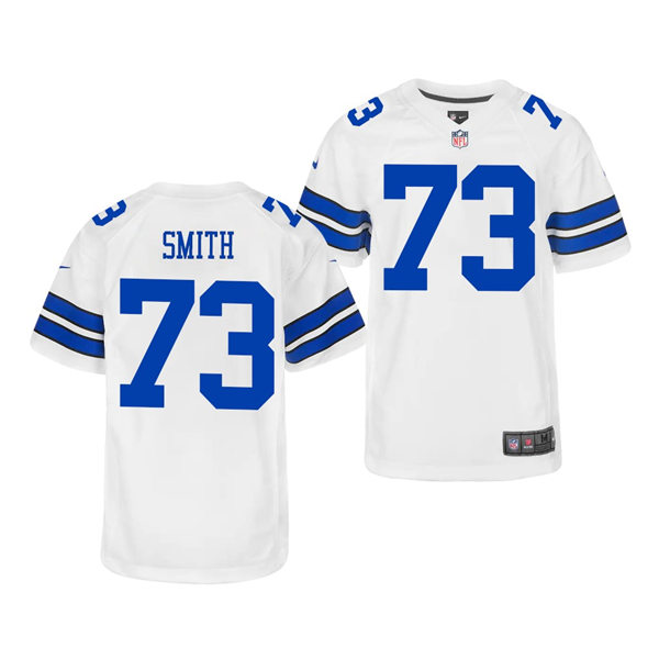 Youth Dallas Cowboys #73 Tyler Smith Nike White Limited Jersey
