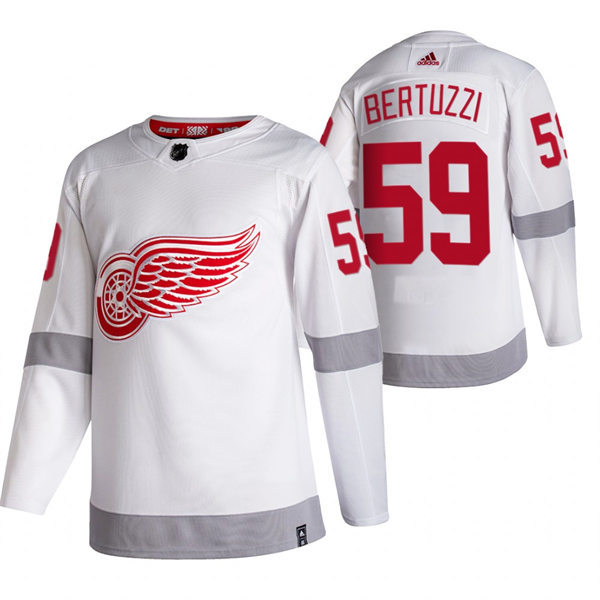 tyler bertuzzi Detroit Red Wings 2021 Reverse Retro Special Edition Authentic Jersey White
