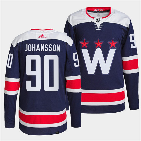 Men's Washington Capitals #90 Marcus Johansson Navy Alternate Primegreen Player Jersey