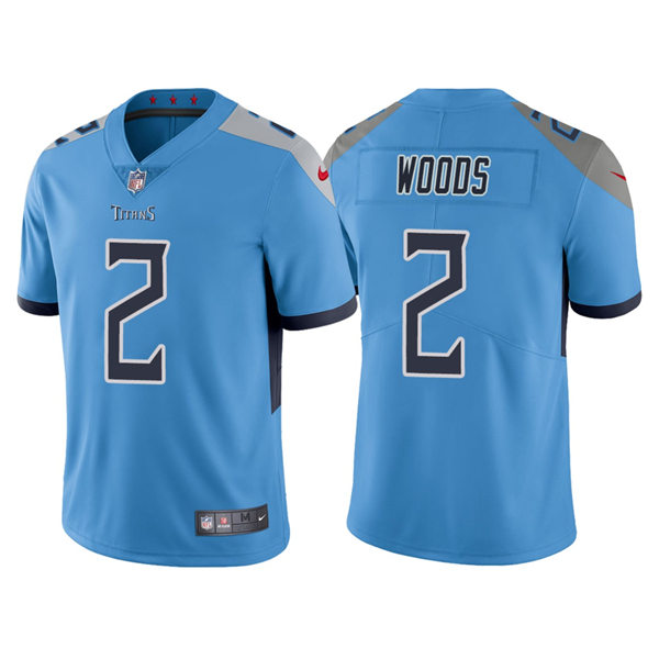 Mens Tennessee Titans #2 Robert Woods Nike Light Blue Alternate Vapor Untouchable Limited Jersey