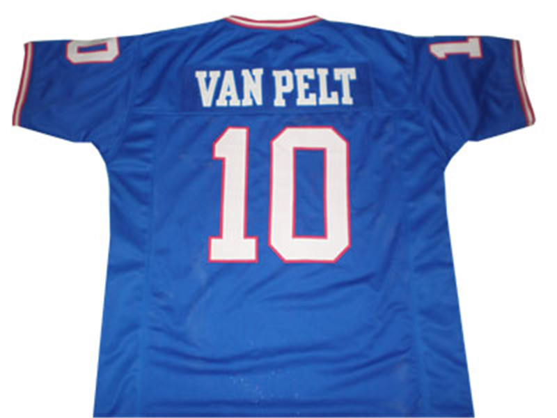 Mens New York Giants #10 Brad Van Pelt Mitchell & Ness Retired Player Vintage Jersey - Royal Blue