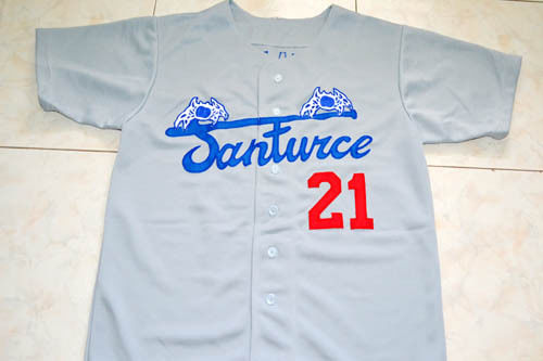 Men's Cangrejeros de Santurce PUERTO RiCO #21 Roberto Clemente Grey baseball Jerseys