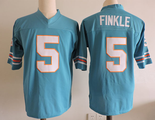 Men's The Ace Ventura Movie #5 Ray Finkle Teal Green Football Jersey