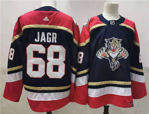 Men's Florida Panthers Retired Player #68 Jaromir Jagr adidas Navy 3RD Hockey  Jersey