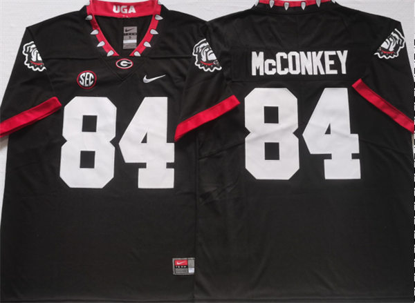 Mens Georgia Bulldogs #84 Ladd McConkey Nike 2020 Black College Foootball Game Jersey