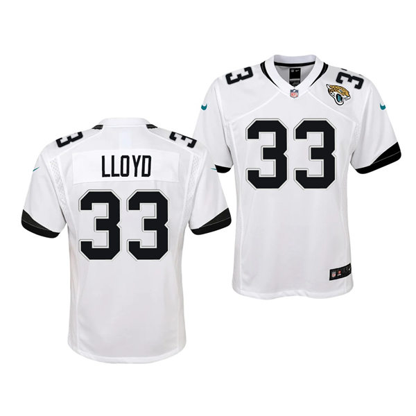 Youth Jacksonville Jaguars #33 Devin Lloyd Nike White Limited Jersey