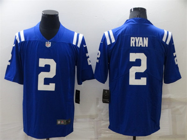 Mens Indianapolis Colts #2 Matt Ryan Nike Royal Vapor Limited Jersey